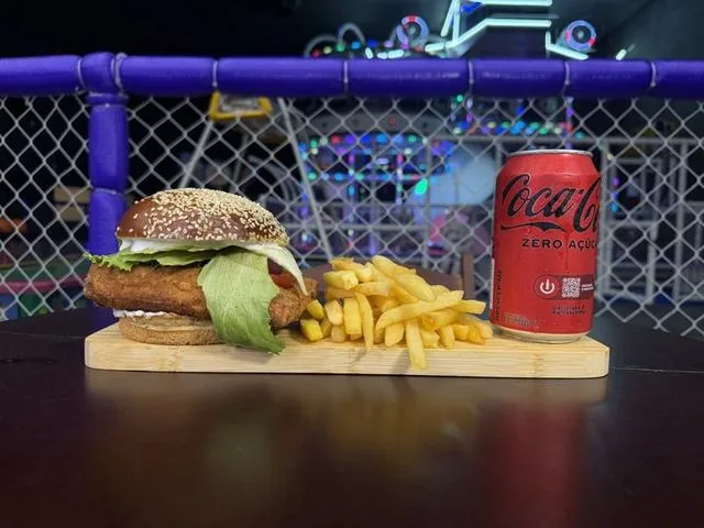 Burger frango crocante